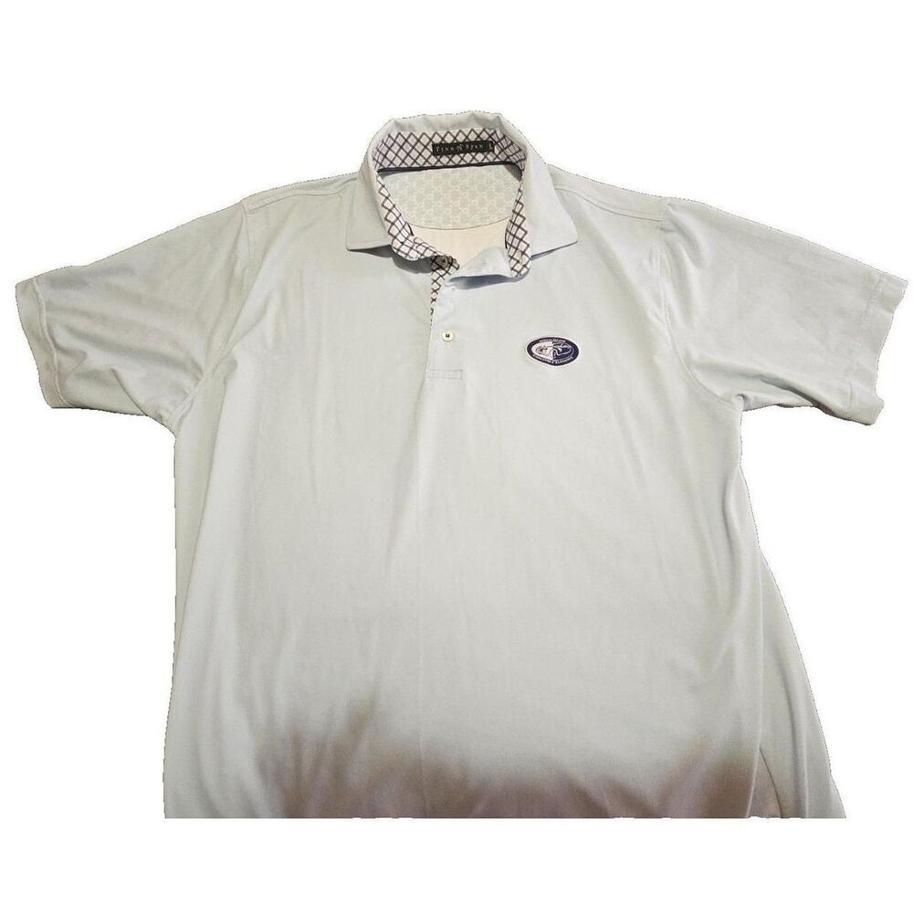Finn Ryan Amelia Concours d'Elegance Mens L Golf Polo Baby Blue SIZE  LARGE